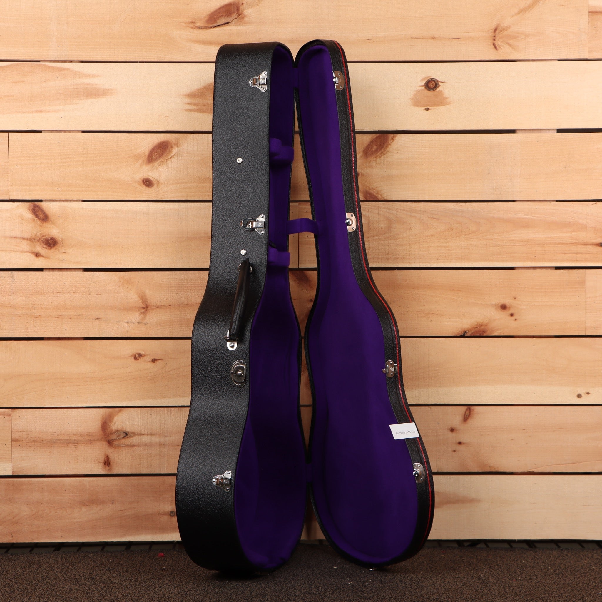 Gibson 1942 Banner LG2 vintage sunburst acoustic guitar with purple plush-lined hardshell case