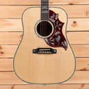 Gibson Hummingbird Custom dreadnought acoustic guitar Antique Natural with burgundy pickguard inlay