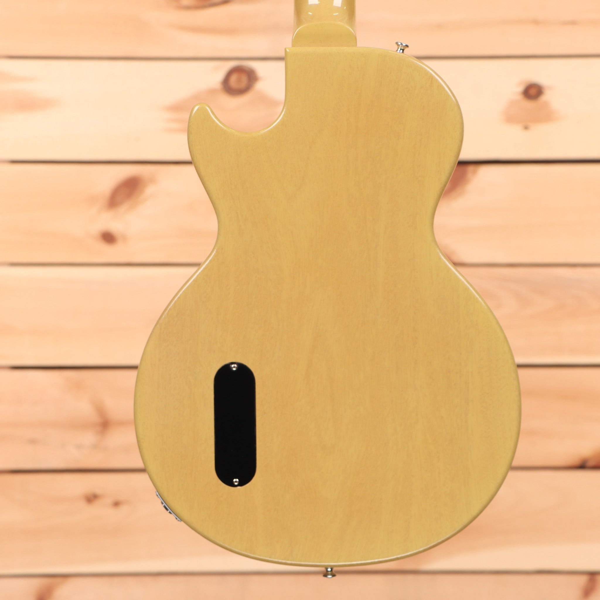 Gibson 1957 Les Paul Junior Reissue TV Yellow electric guitar with single cutaway body and P90 pickup