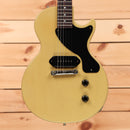 Gibson 1957 Les Paul Junior Single-Cut Reissue electric guitar TV Yellow with P90 pickup and black pickguard