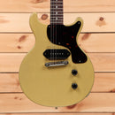 Gibson 1958 Les Paul Junior Double Cut Reissue VOS electric guitar TV Yellow with black pickguard and P90 pickup