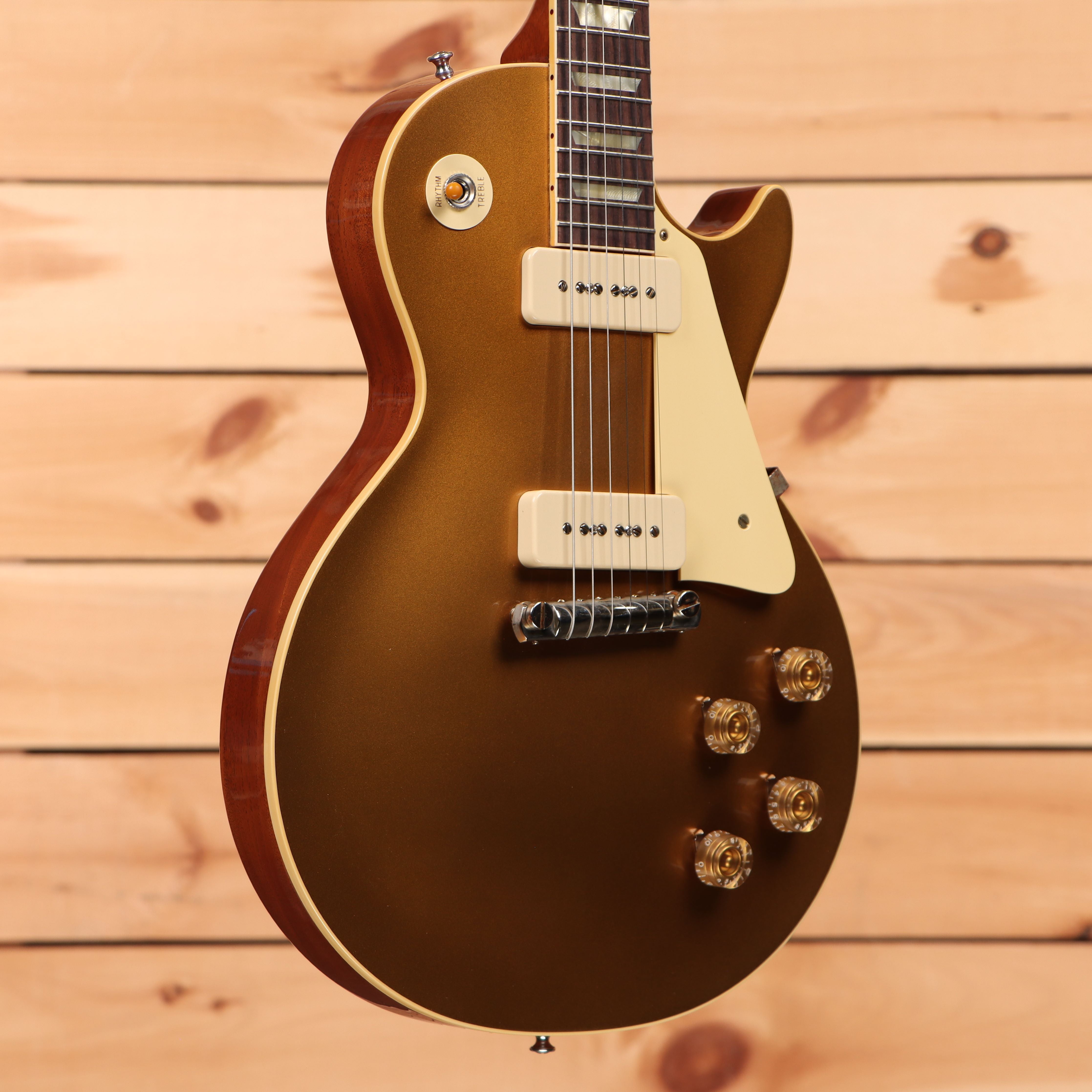 Gibson 1954 Les Paul Reissue VOS Double Gold electric guitar with gold hardware and dual humbuckers