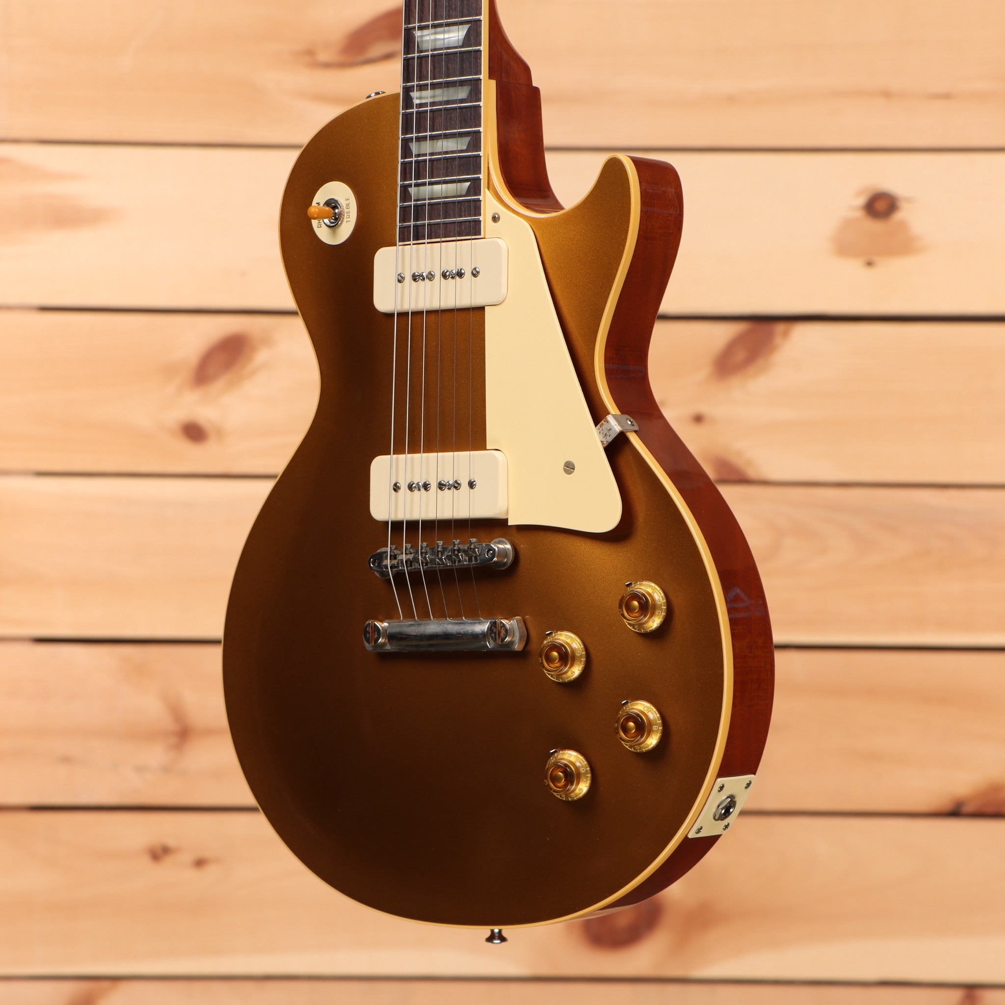 Gibson 1956 Les Paul Goldtop Reissue VOS electric guitar Double Gold finish with gold hardware