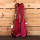 Gibson 1960 Standard Reissue VOS Iced Tea Burst electric guitar case with burgundy velvet interior