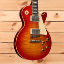 Gibson 1960 Les Paul Standard Reissue electric guitar Washed Cherry Sunburst with dual humbuckers and gold hardware