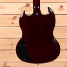 Gibson 1963 SG Special Reissue electric guitar cherry red with dual humbuckers and beveled body edges