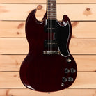 Gibson 1963 SG Special Reissue electric guitar cherry red with dual humbuckers and black pickguard