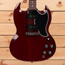Gibson 1963 SG Special Reissue electric guitar cherry red with dual humbuckers