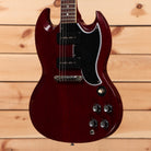 Gibson 1963 SG Special Reissue electric guitar cherry red with dual humbuckers and rosewood fretboard