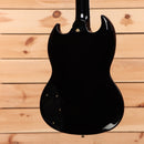 Gibson SG Custom 2 Pickup ebony electric guitar with dual humbuckers and gold hardware