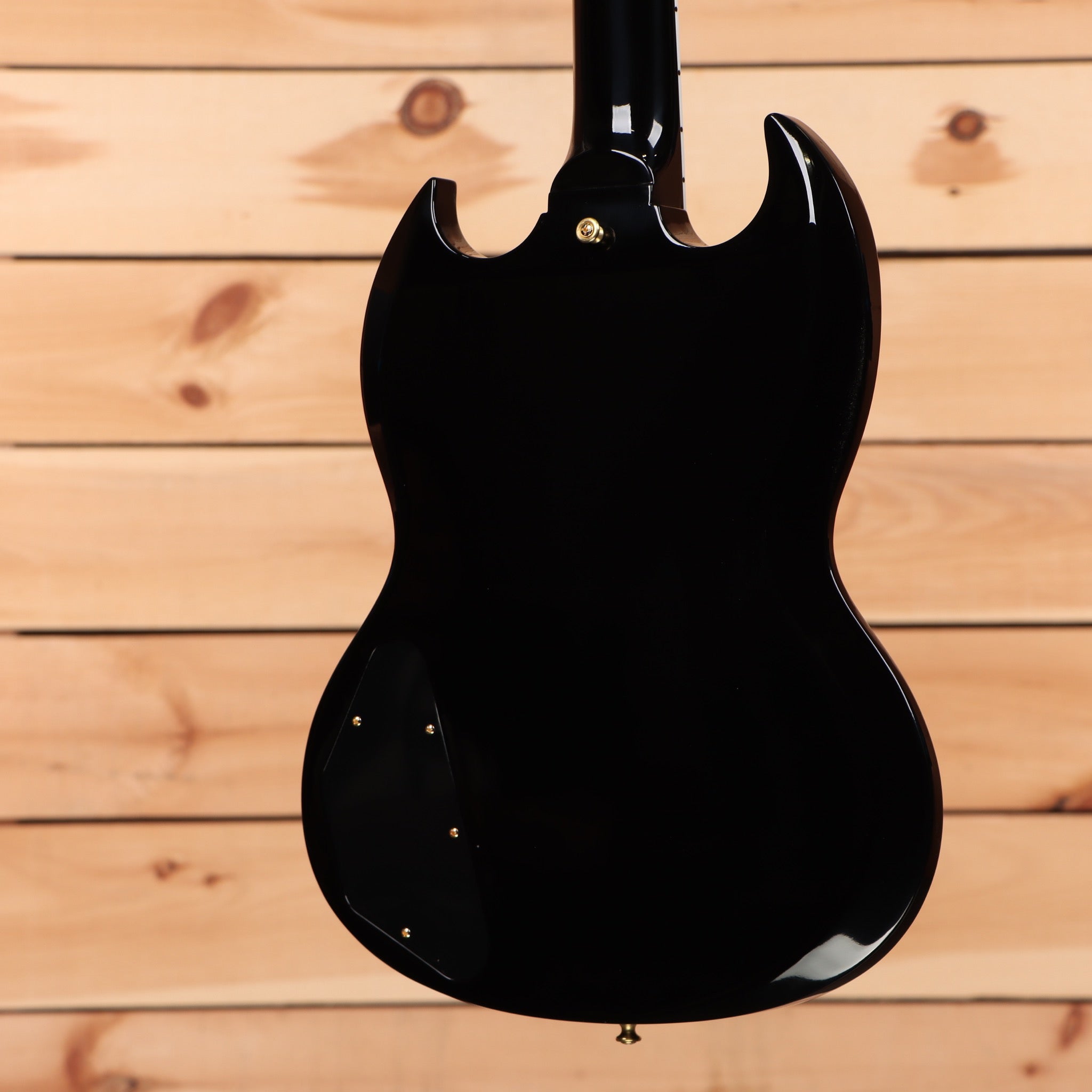 Gibson SG Custom 2 Pickup ebony electric guitar with dual humbuckers and gold hardware