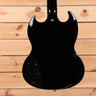 Gibson SG Custom 2-Pickup Ebony electric guitar with dual humbuckers and maple neck