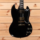 Gibson SG Custom electric guitar Ebony 2 pickup humbucker gold hardware