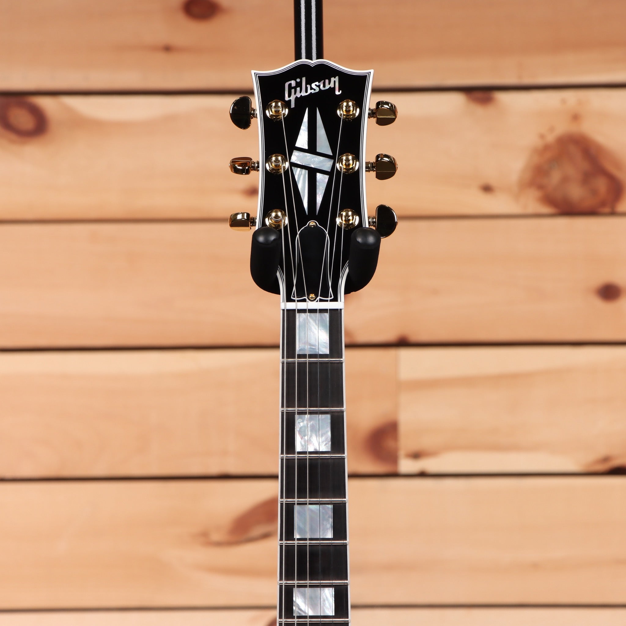Gibson SG Custom 2-Pickup Ebony electric guitar with gold hardware and rosewood fretboard