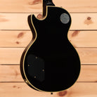 Gibson Peter Frampton Phenix-Inspired Les Paul Custom VOS Ebony semi-hollow electric guitar with gold binding