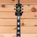 Gibson Peter Frampton Phenix Inspired Les Paul Custom VOS Ebony electric guitar with gold hardware
