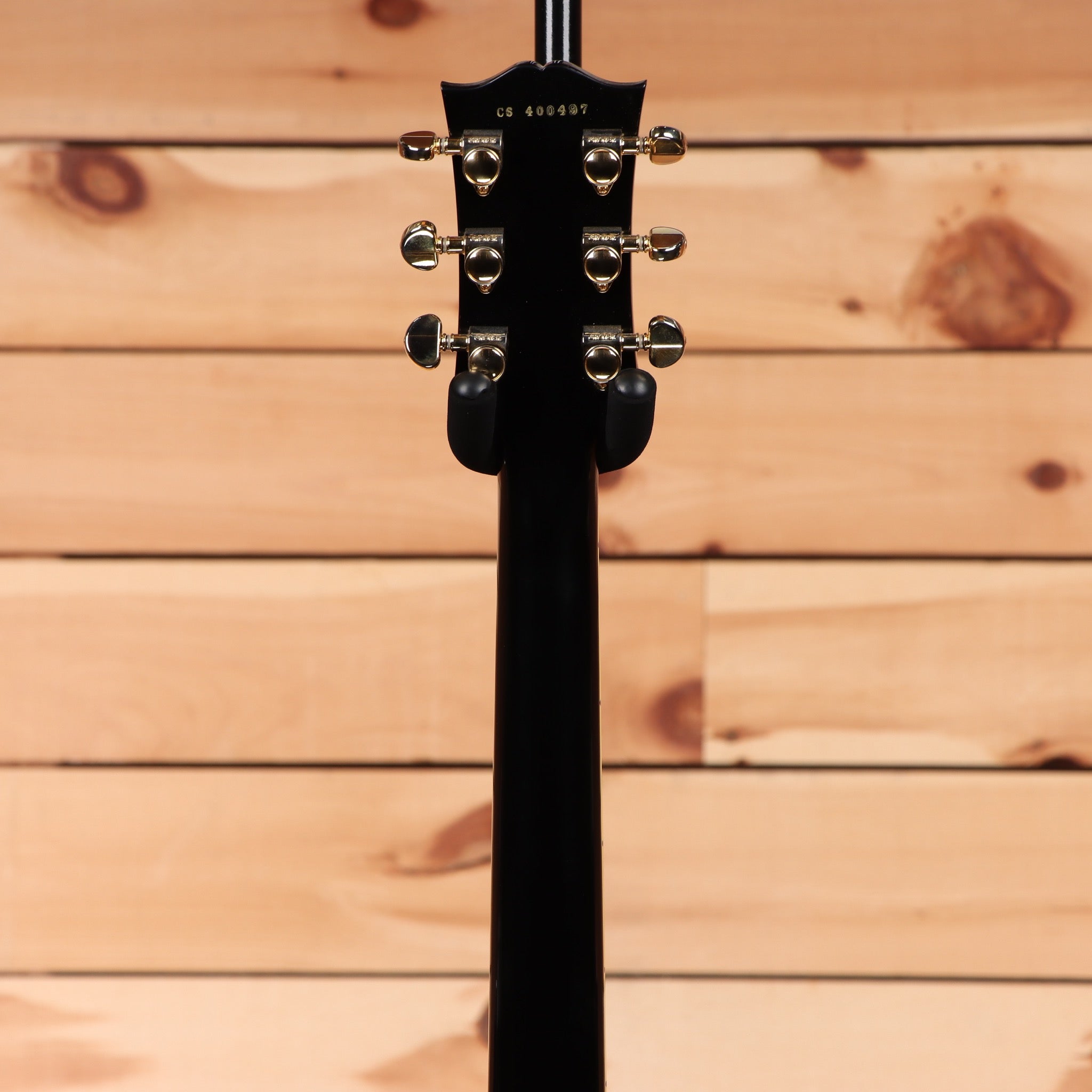 Gibson Peter Frampton Phenix-Inspired Les Paul Custom VOS electric guitar Ebony with gold hardware