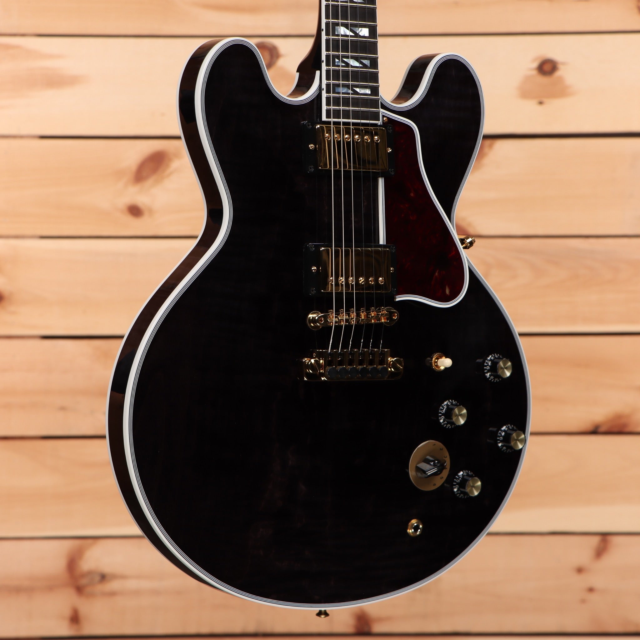 Gibson B.B. King Lucille semi-hollow electric guitar Transparent Ebony with gold hardware
