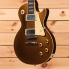 Gibson 1957 Les Paul Goldtop Darkback Reissue light aged electric guitar with gold hardware and dual humbuckers