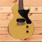 Gibson 1957 Les Paul Junior single-cut reissue electric guitar heavy aged TV yellow with P90 pickup