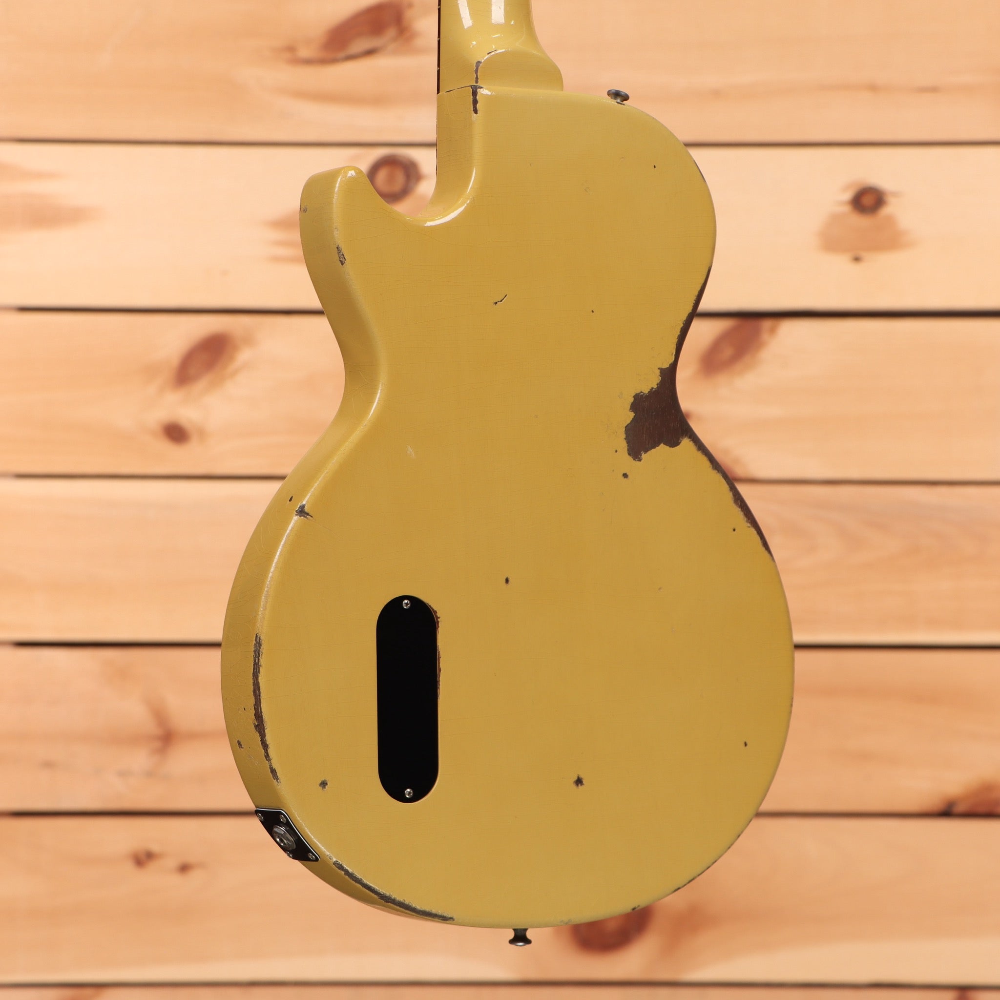 Gibson 1957 Les Paul Junior single-cut reissue electric guitar heavy aged TV yellow with P90 pickup