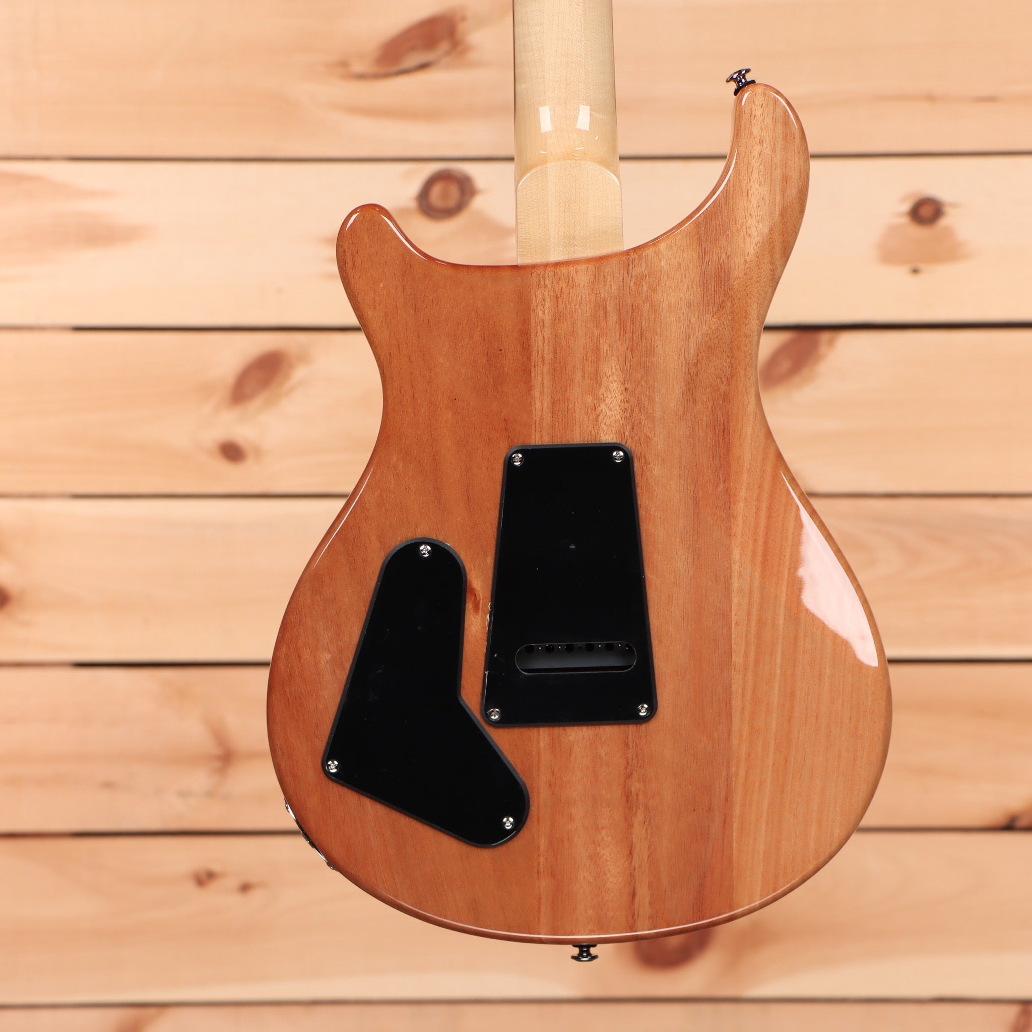 Paul Reed Smith SE Custom 22 semi-hollow electric guitar Santana Yellow with black pickguard and maple neck
