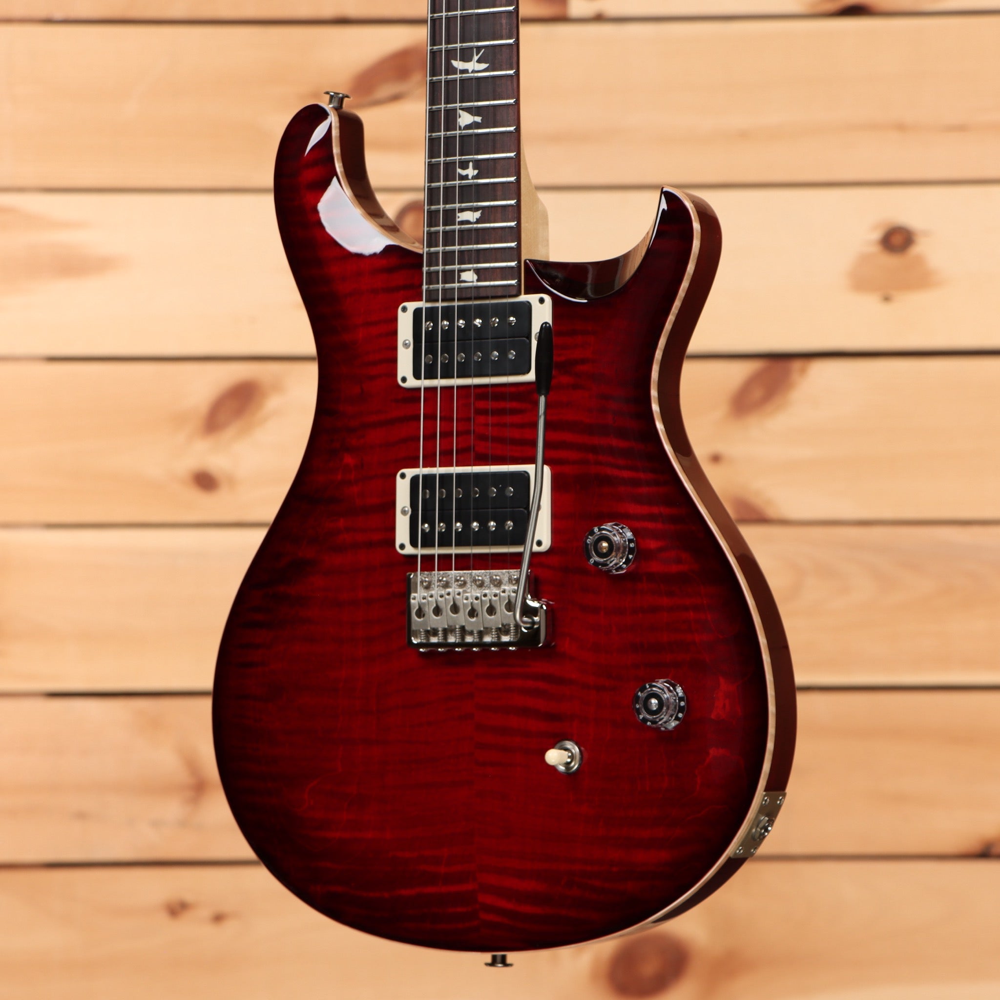 Paul Reed Smith CE 24 electric guitar Fire Red Burst flamed maple top with dual humbuckers