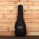 Paul Reed Smith CE 24 Fire Red Burst electric guitar case with moon phase inlay detail