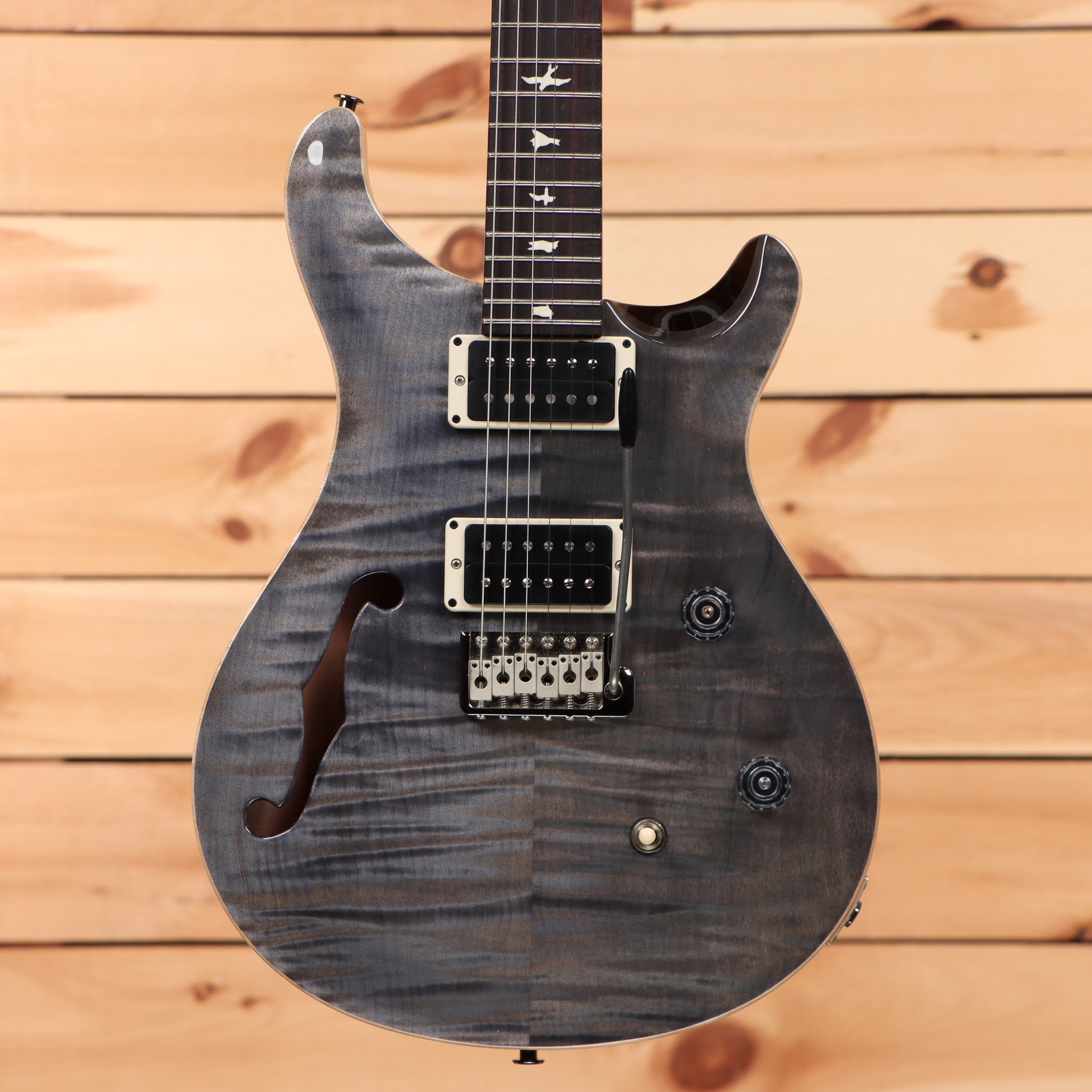 Paul Reed Smith CE 24 semi-hollow electric guitar Faded Gray Black with dual humbuckers and f-holes