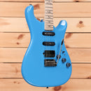 Paul Reed Smith Fiore electric guitar Larkspur blue with humbucker pickups and tremolo bridge