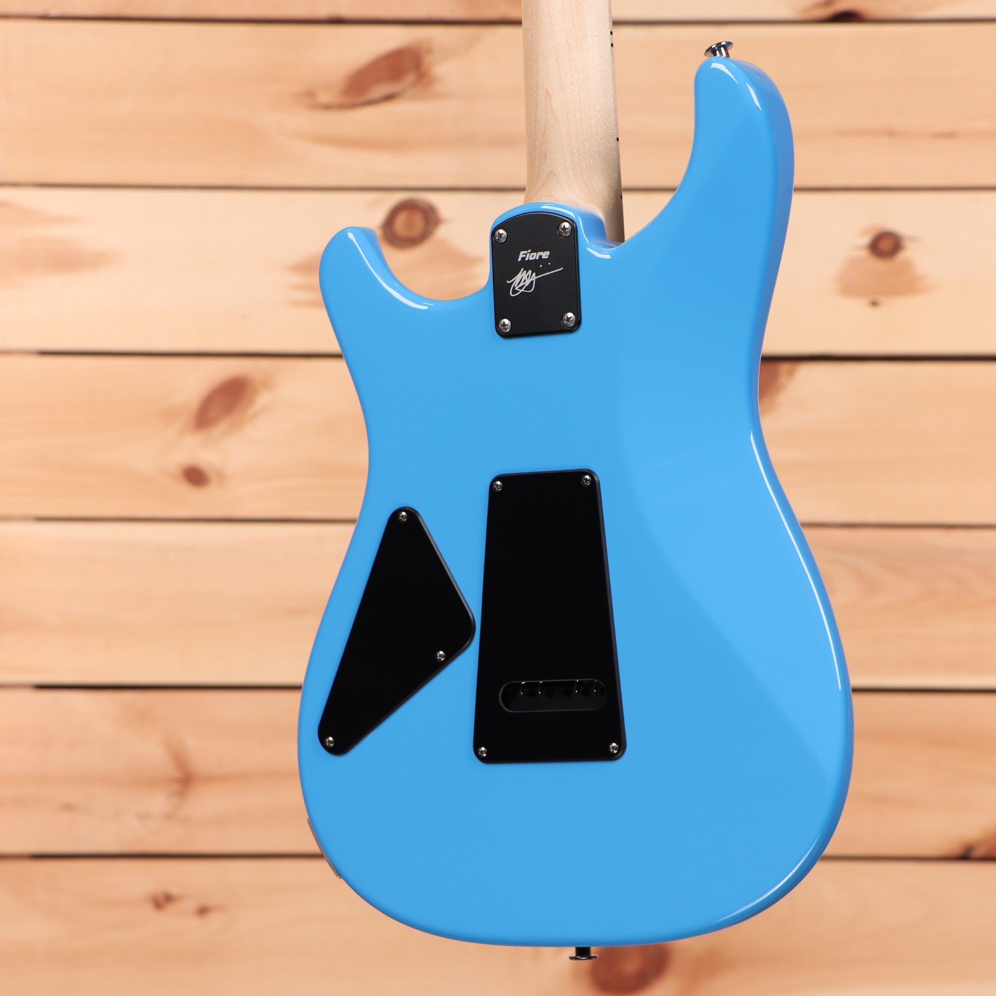 Paul Reed Smith Fiore electric guitar Larkspur blue with black pickguard and humbucker pickups