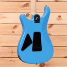 Paul Reed Smith Fiore electric guitar Larkspur blue with black pickguards and maple neck