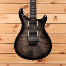 Paul Reed Smith Custom 24 Floyd electric guitar Charcoal Burst with flamed maple top and dual humbuckers