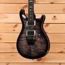 Paul Reed Smith Custom 24 Floyd electric guitar Charcoal Burst with flamed maple top and dual humbuckers