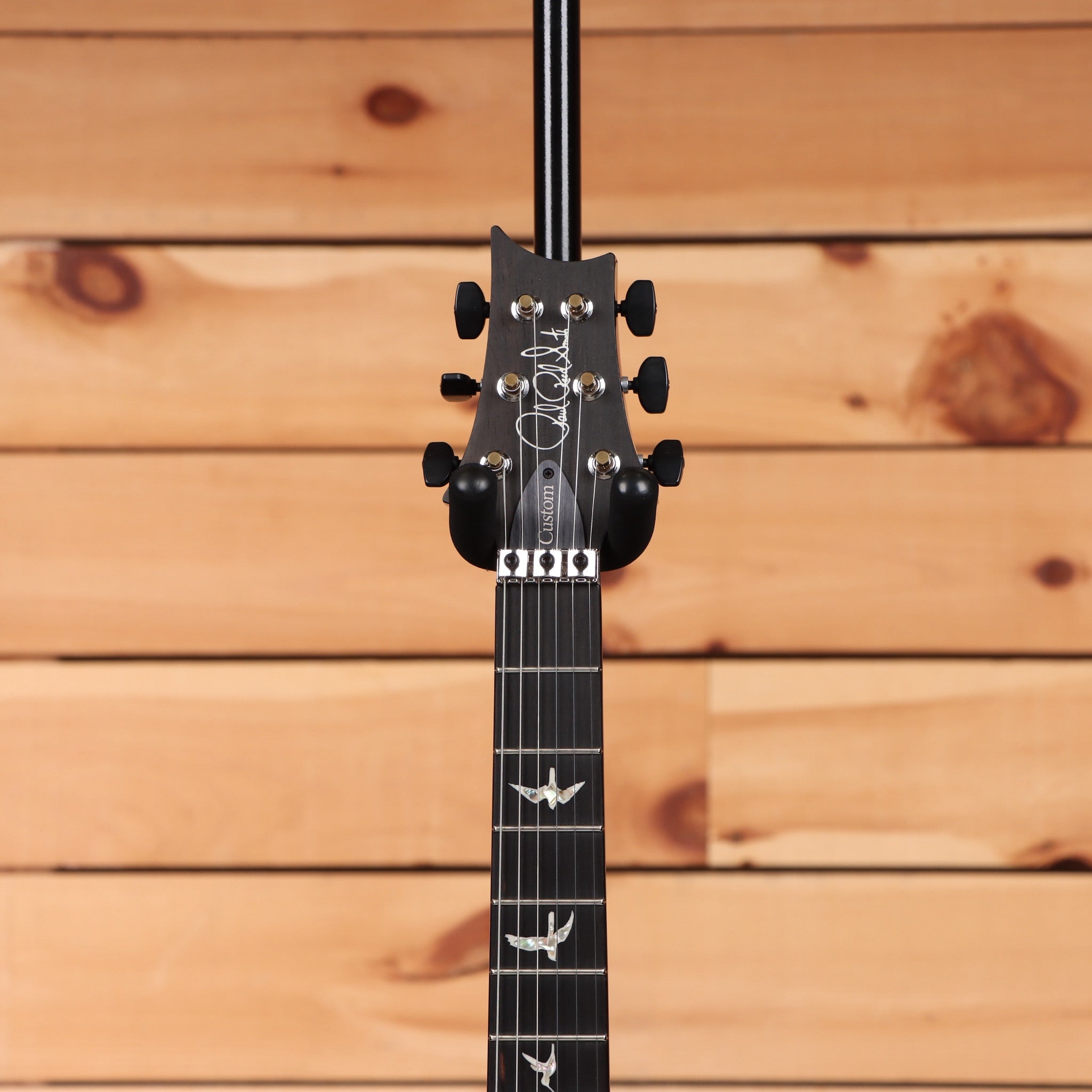 Paul Reed Smith Custom 24 Floyd electric guitar Charcoal Burst with bird inlays and Floyd Rose tremolo