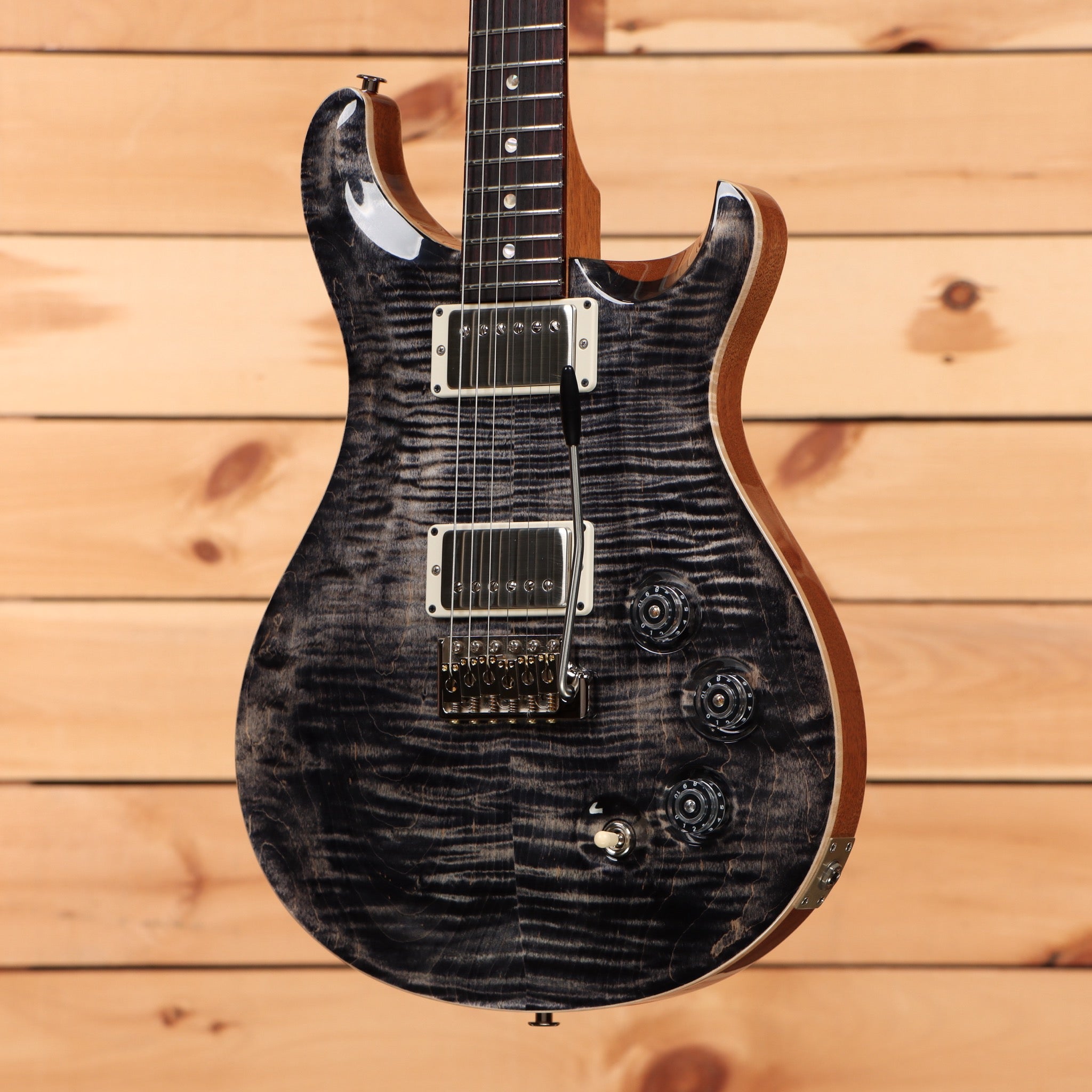Paul Reed Smith DGT charcoal electric guitar with flame maple top and dual humbuckers