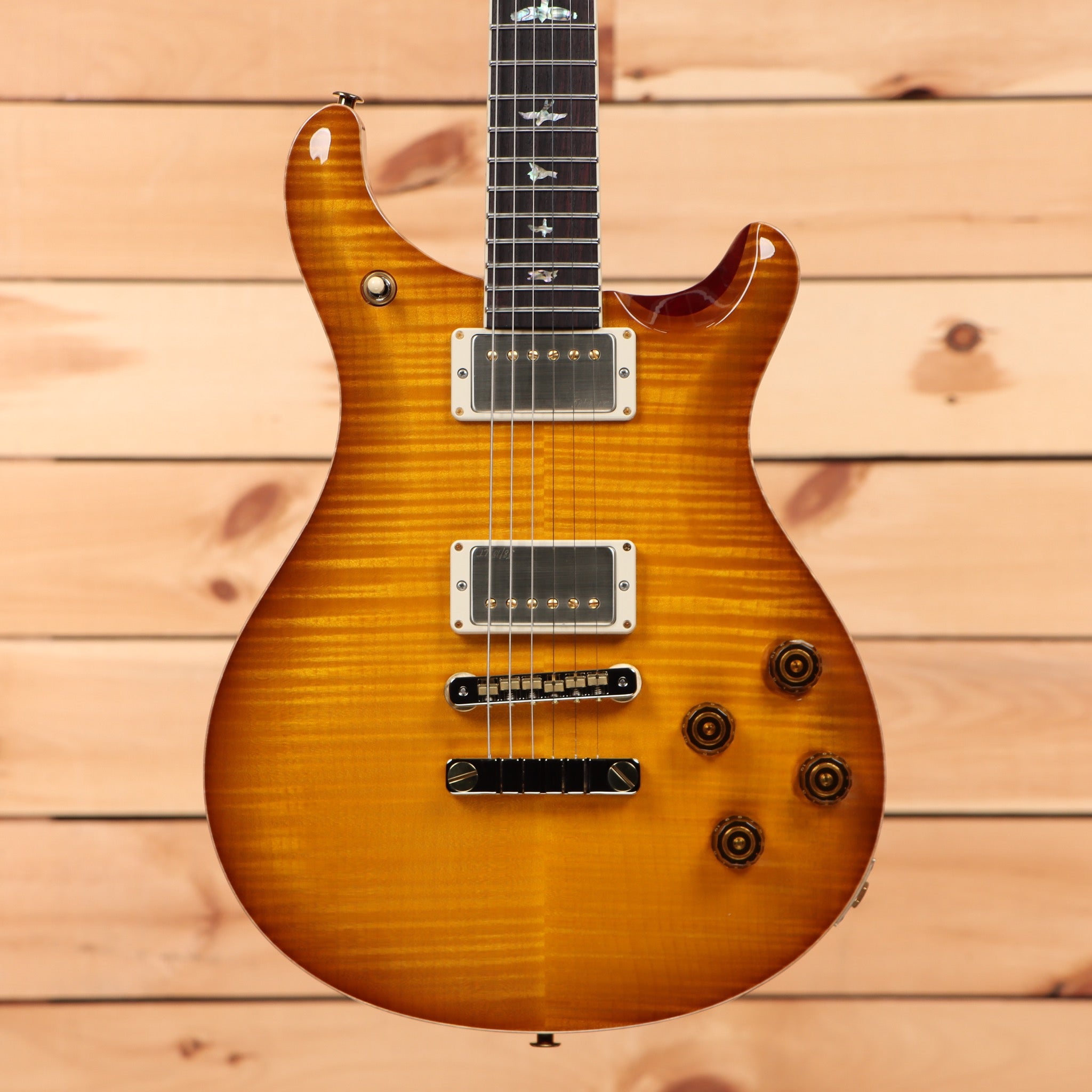 Paul Reed Smith McCarty 594 electric guitar McCarty Sunburst with flamed maple top and dual humbuckers