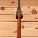 Paul Reed Smith Modern Eagle V yellow tiger electric guitar with black headstock and white tuning pegs