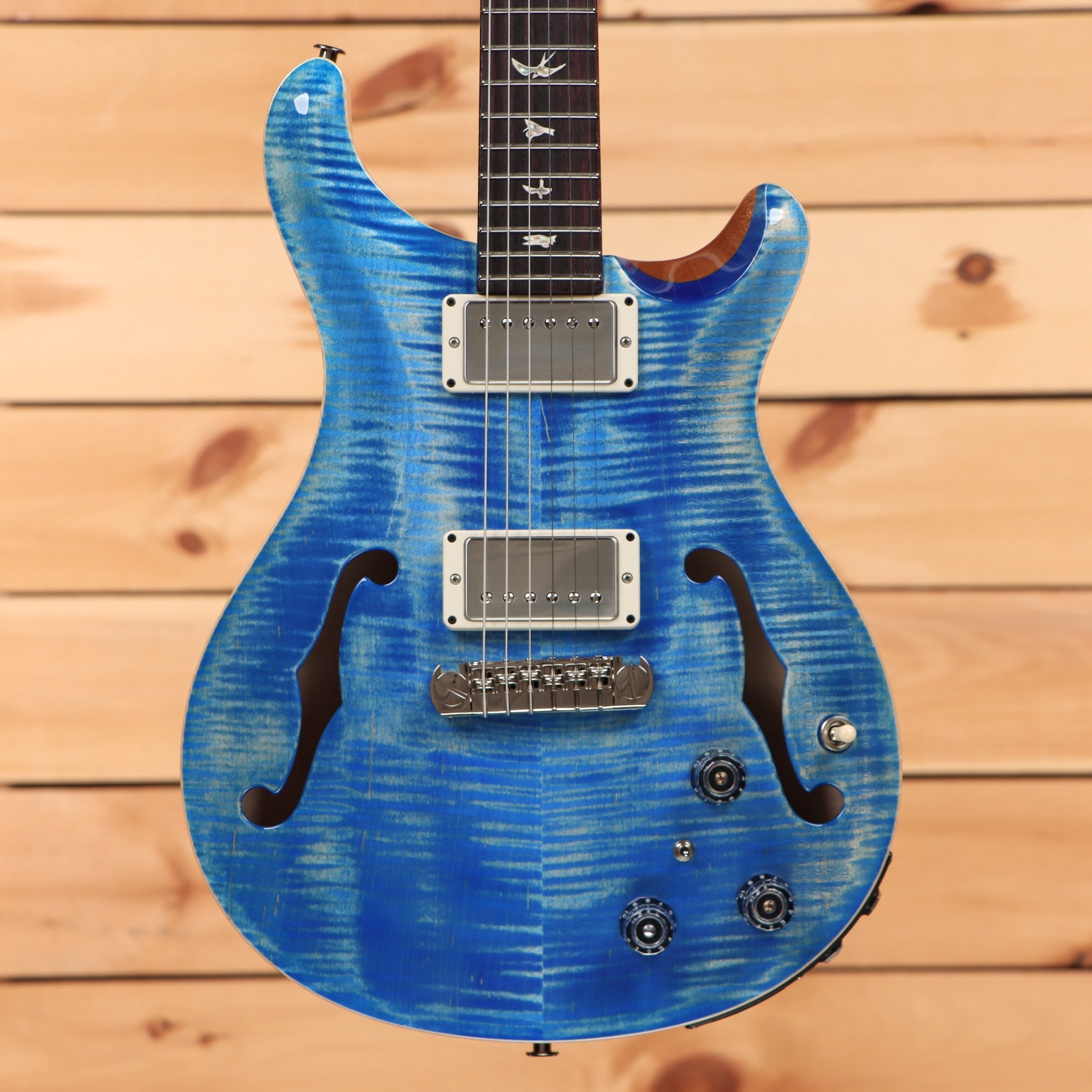 Paul Reed Smith Hollowbody II Piezo semi-hollow electric guitar Faded Whale Blue with dual humbuckers