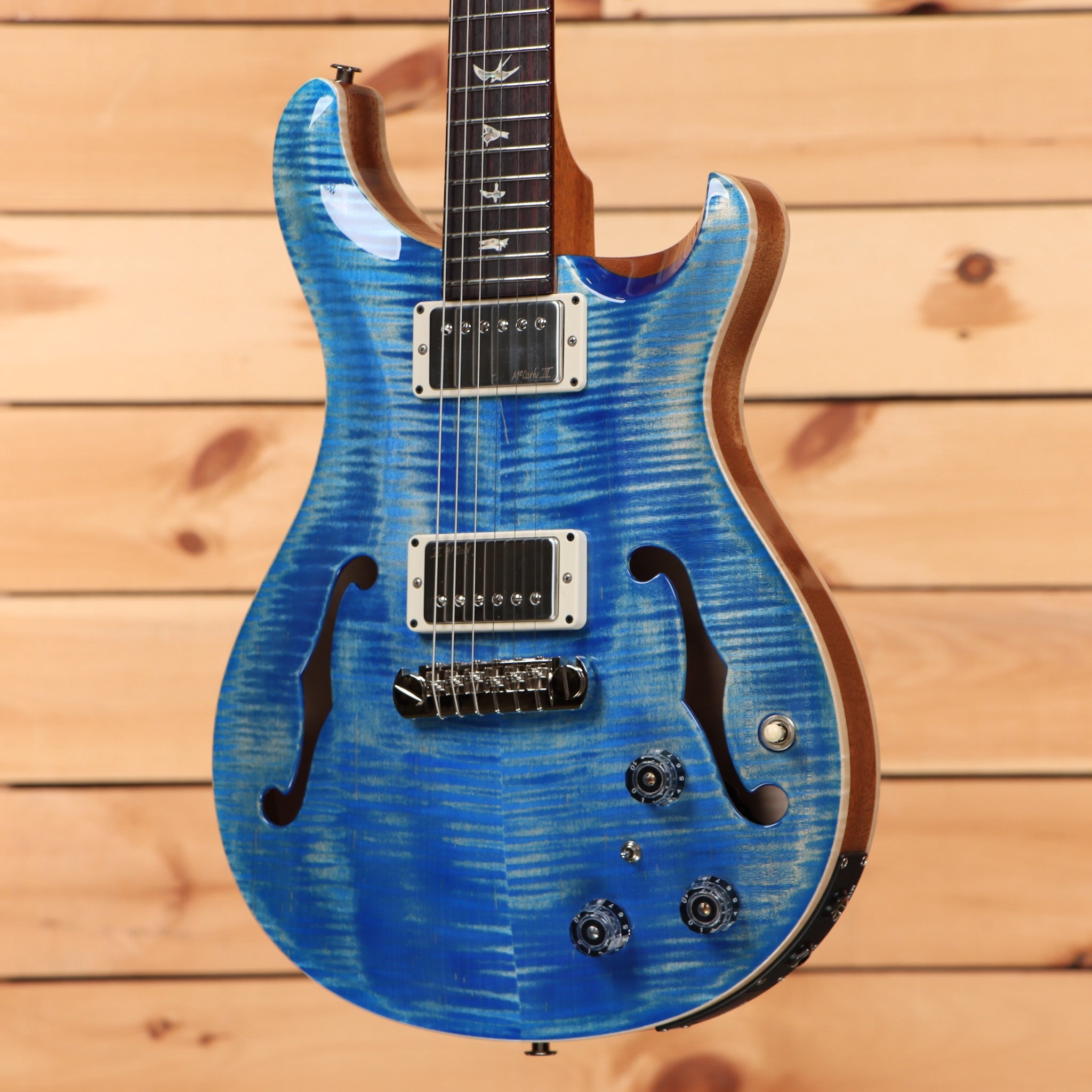 Paul Reed Smith Hollowbody II Piezo semi-hollow electric guitar Faded Whale Blue with dual humbuckers