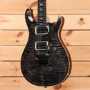 Paul Reed Smith Custom 24 Floyd electric guitar Charcoal Burst with flamed maple top and dual humbuckers