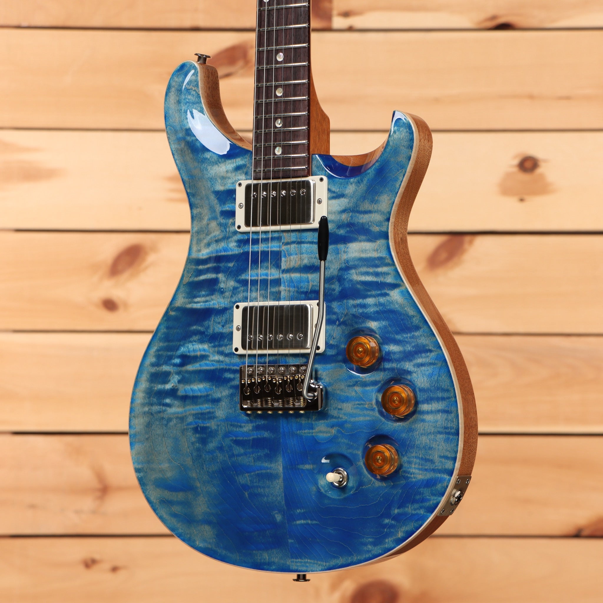 Paul Reed Smith DGT Faded Blue Jean electric guitar with dual humbucker pickups and tremolo bridge