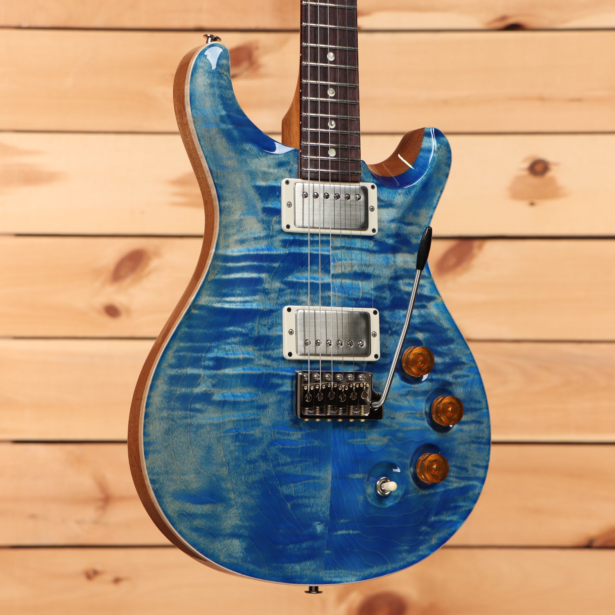 Paul Reed Smith DGT Faded Blue Jean electric guitar with dual humbucker pickups and tremolo bridge