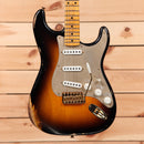 Fender Custom Shop 1955 Stratocaster Relic electric guitar wide fade 2-color sunburst with maple neck