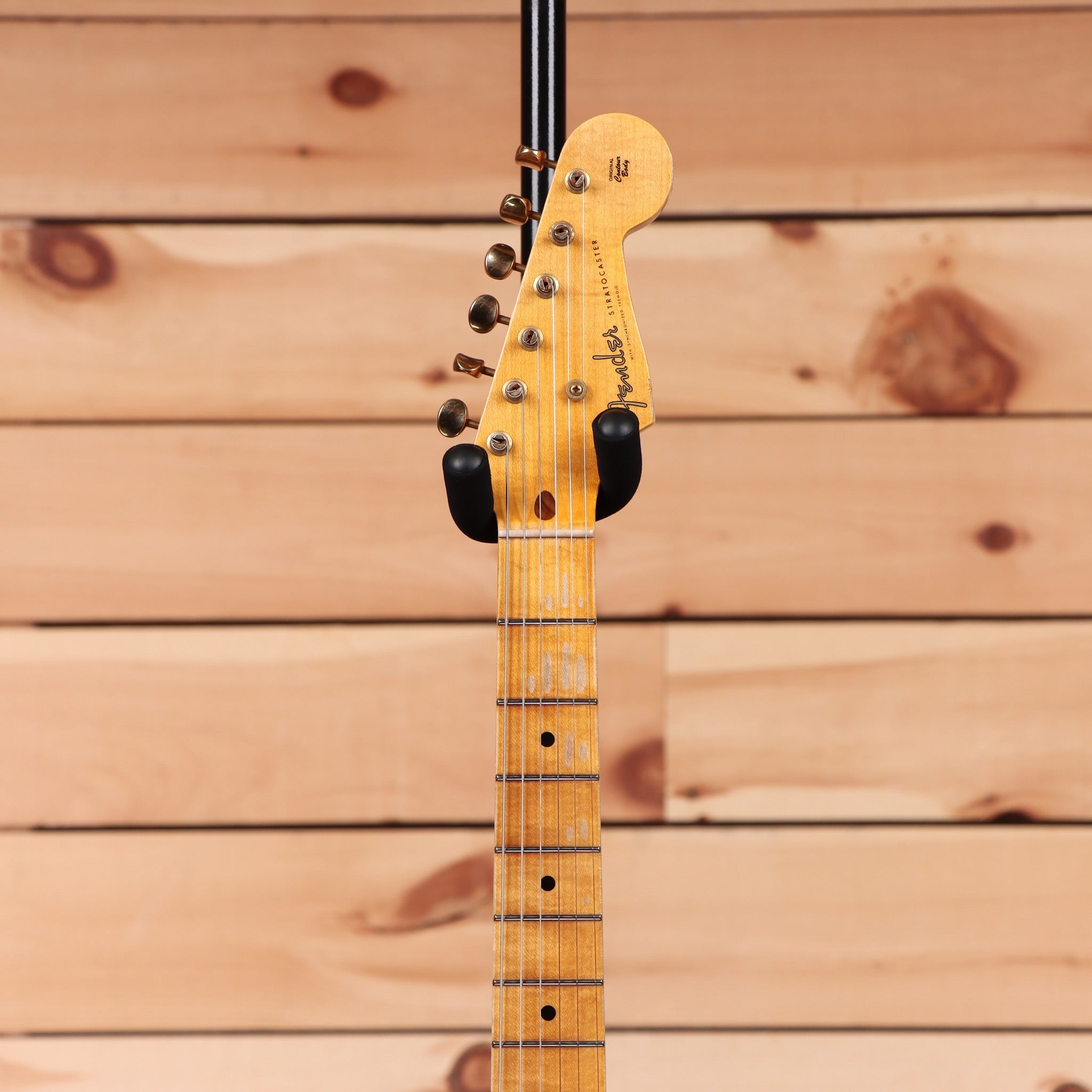 Fender Custom Shop Limited 1955 Stratocaster Relic electric guitar wide fade 2-color sunburst with maple neck