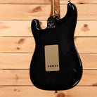 Fender Custom Shop American Custom Stratocaster NOS electric guitar ebony with cream pickguard and single-coil pickups