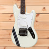 Fender Custom Shop 1964 Mustang NOS - Olympic White with Baltic Blue Racing Stripe