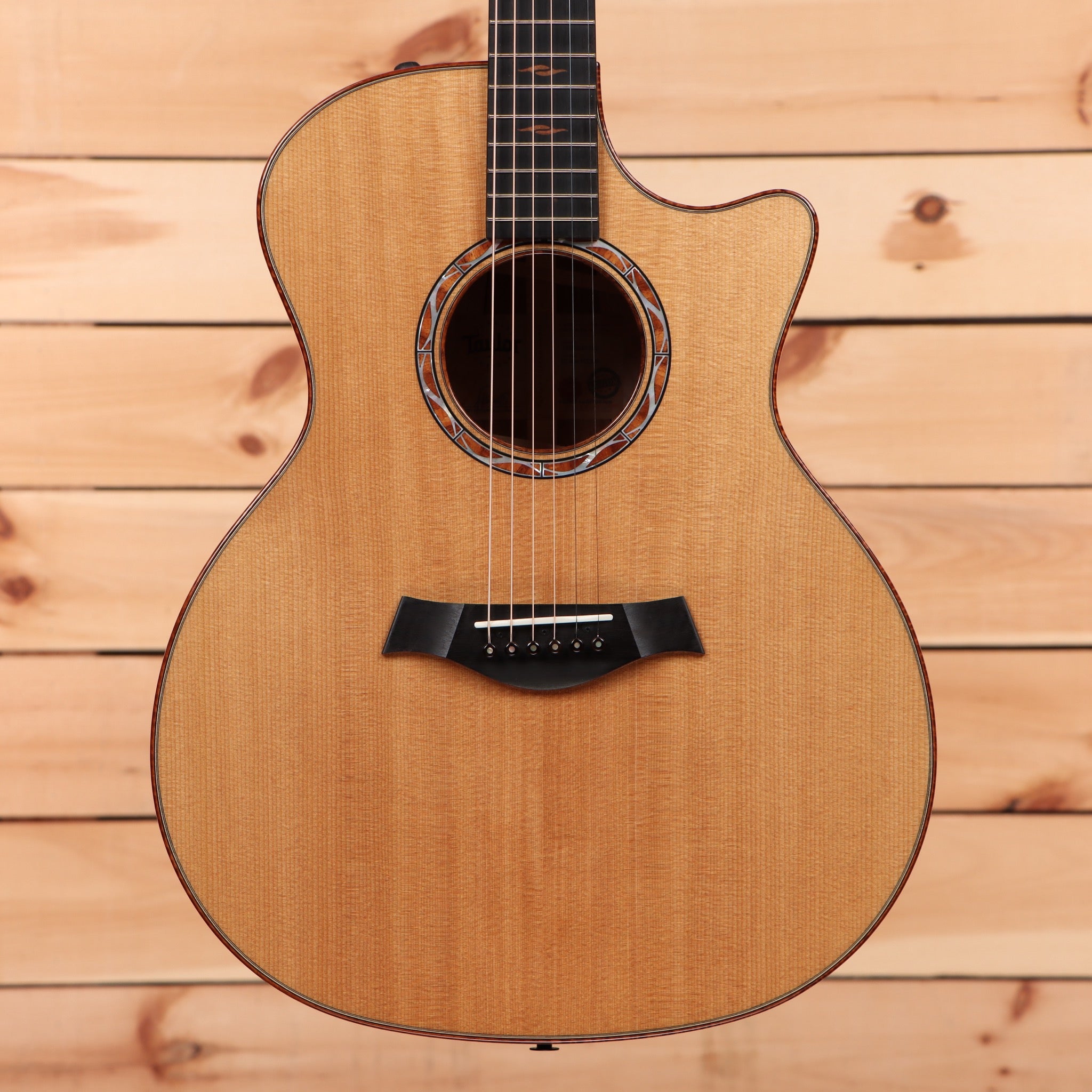 Taylor Custom Grand Auditorium acoustic guitar natural finish with cutaway body