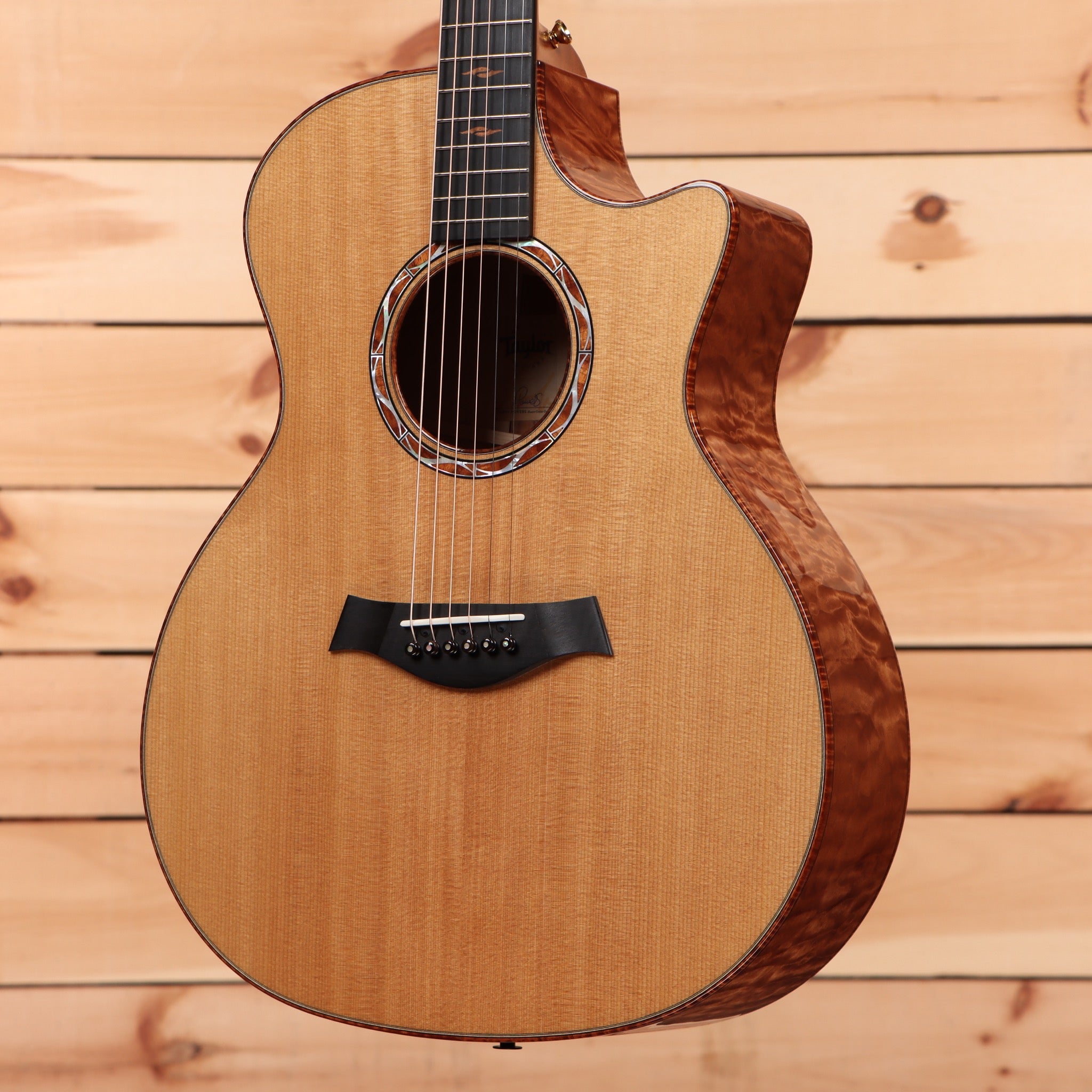 Taylor Custom Grand Auditorium acoustic guitar natural finish with venetian cutaway and rosewood back