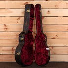 Taylor Custom Grand Auditorium acoustic guitar natural finish with gold hardware and burgundy velvet case lining